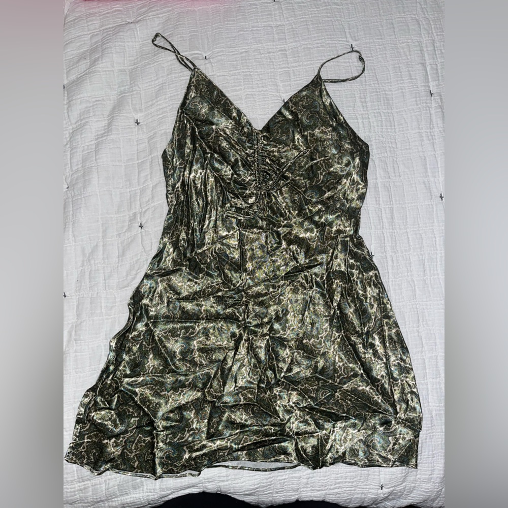 Zara Silky Mini Dress - Picture 1 of 4
